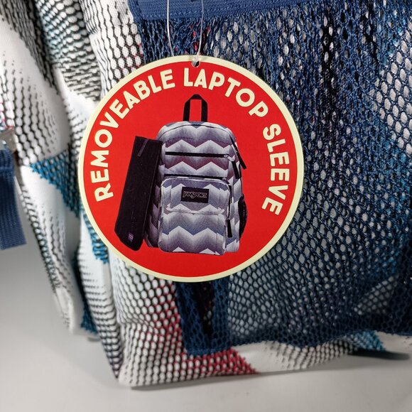 Jansport Big Student Backpack Multicolor-Chevron Style New NWT - Picture 6 of 10